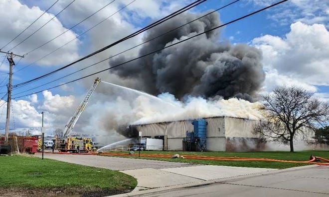 It took more than 50 firefighters from 4 stations about two and a half hours to knock down the flames at Midwest Acorn Nut Co. in Troy on Sunday. Troy fire officials said firefighters were on scene for more than 8 hours.