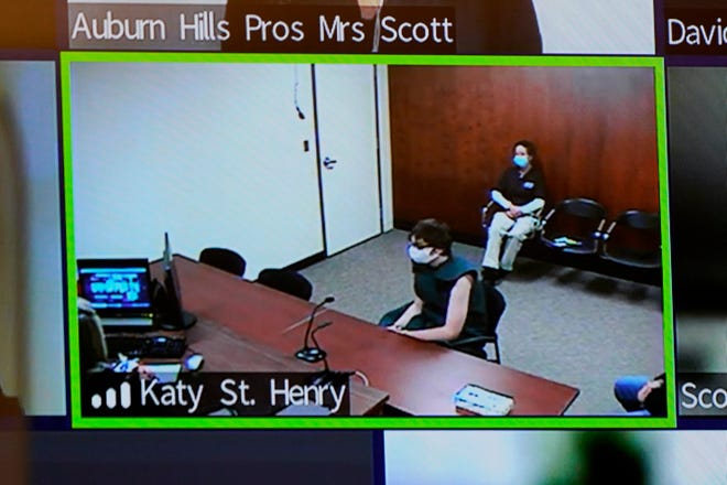 Ethan Crumbley, 15, appears via video feed from Children's Village in Pontiac during his virtual arraignment on Wednesday, Dec. 1, 2021. He is charged with 24 felonies including four charges of first-degree murder in connection with the killing of four students and the wounding of seven others, including a teacher, in the mass shooting at Oxford High School on Tuesday. Children's Village is Oakland County's juvenile detention center. Later Wednesday, Crumbley, who is charged as an adult, was transferred to the Oakland County Jail.