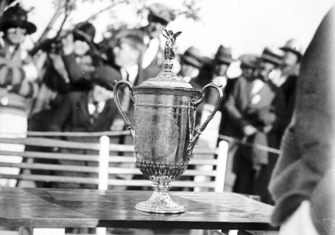 The USGA Cup awarded at the 1924 U.S. Open at Oakland Hills Country Club.